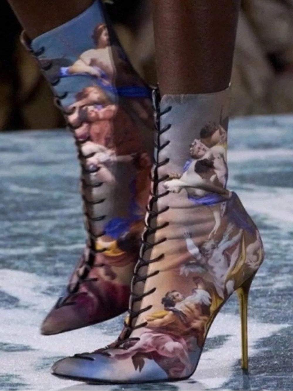 BALMAIN renaissance print ankle boot 🤩🤯